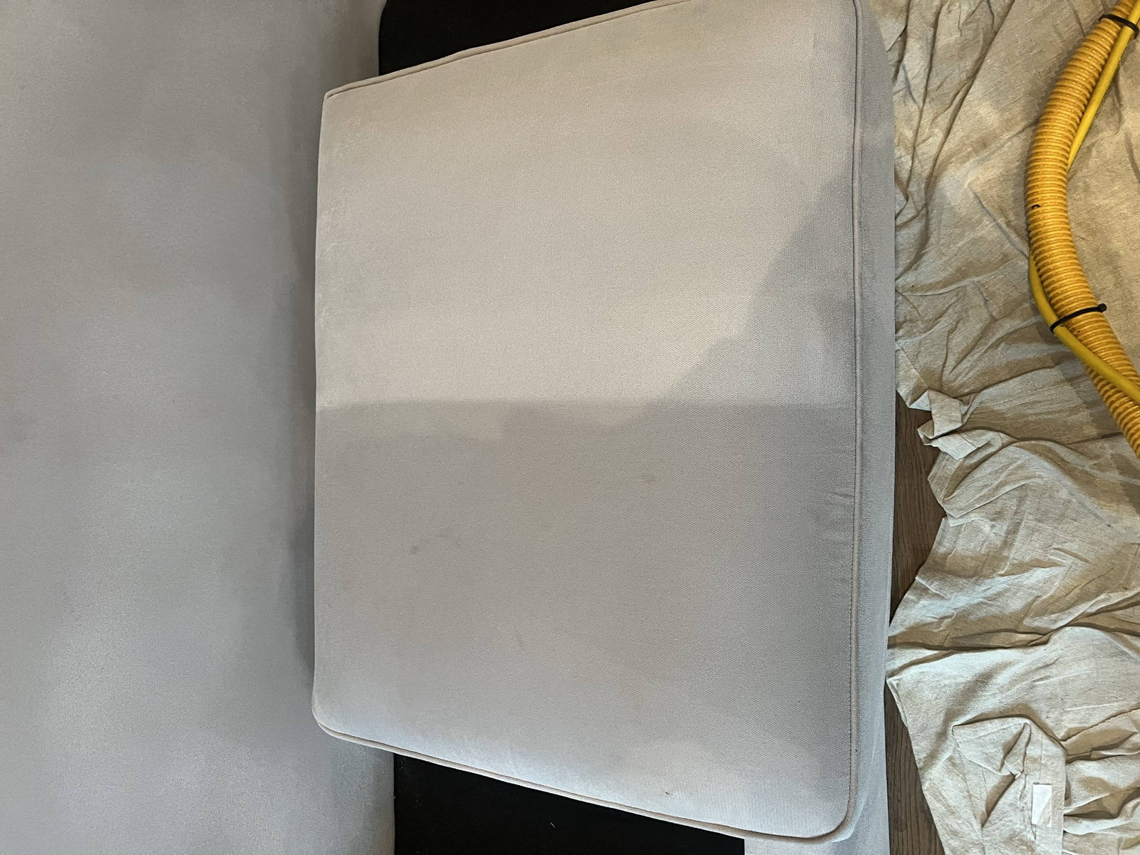 A mattress we cleaned by hot water extraction, February 2025